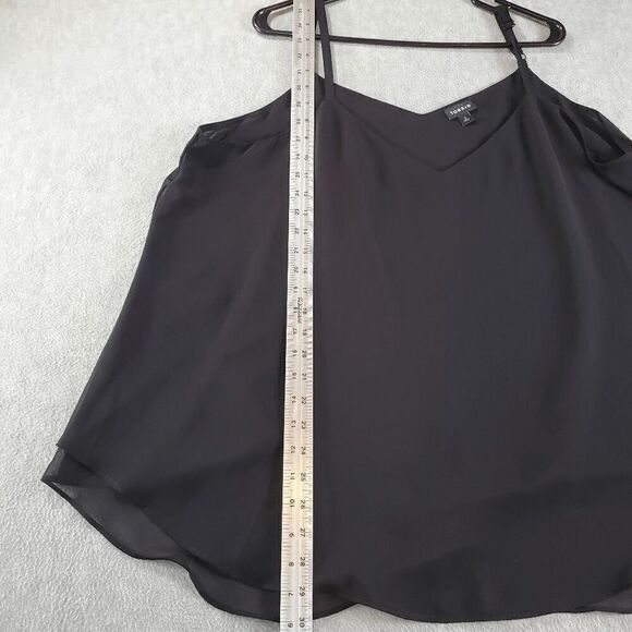 Torrid Tank Top Womens 2 Black Double Layer Cami Adjustable Straps Sleeveless - Picture 4 of 8